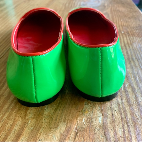 Strangecvlt LYDIA POISON APPLE Green Patent Flats - Picture 4 of 8